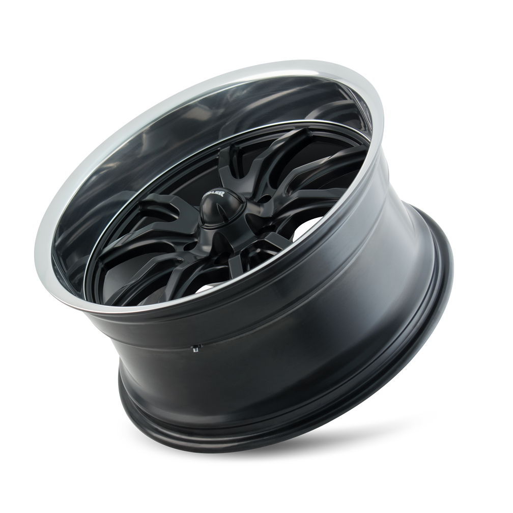 RIDLER 650 650 20X10 0 5x127 MATTE BLACK/POLISHED LIP