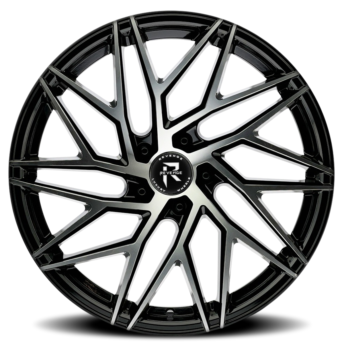 REVENGE LUXURY RL-102 22X9 35 5X112 BLACK MACHINED