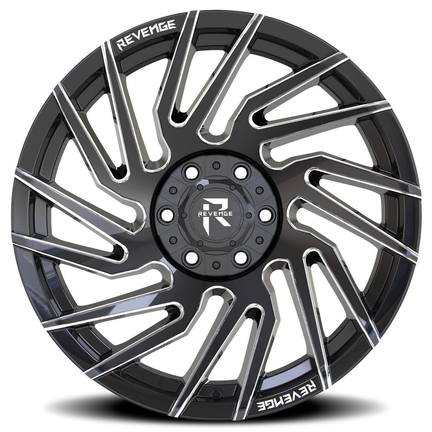 REVENGE OFFROAD RV207 24X10 -19 6X135/6X139.7 BLACK MILLED