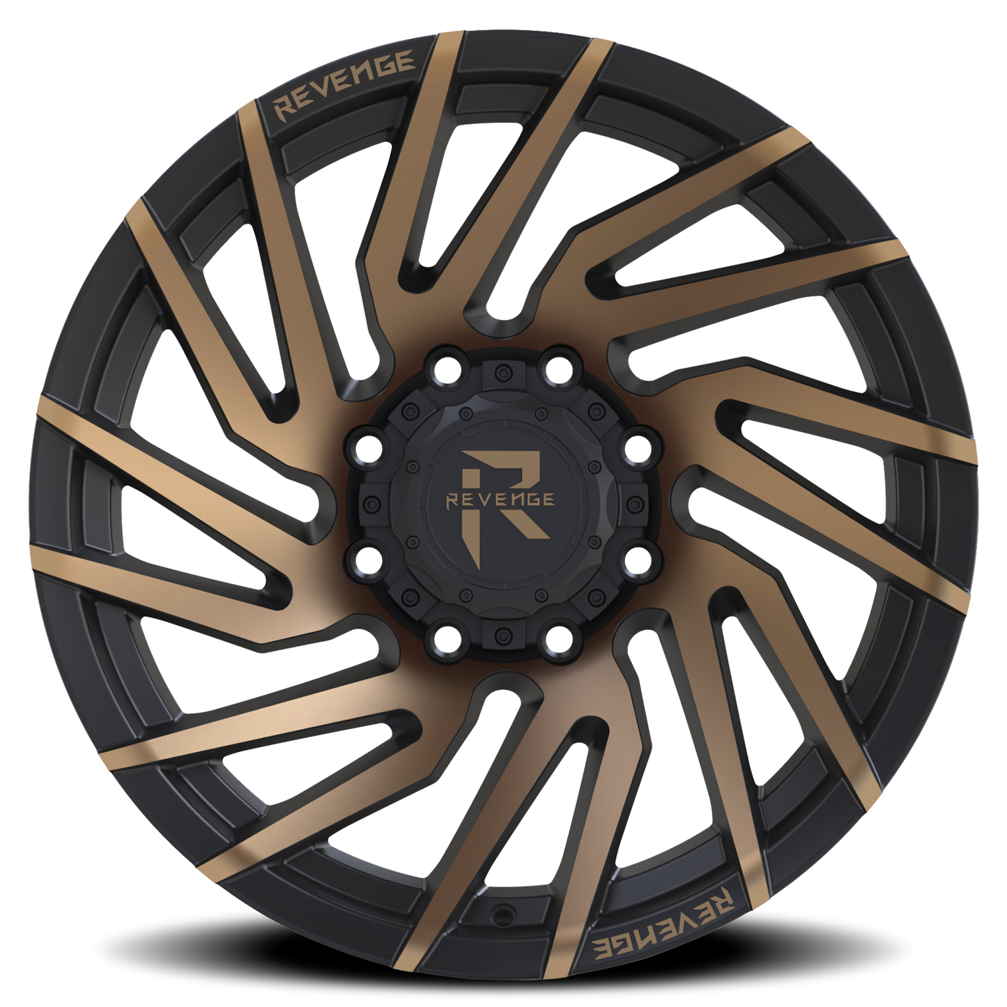 REVENGE OFFROAD RV207 20X10 -19 8X180 SATIN BRONZE BRONZE MACHINED-DOUBLE DARK TINT