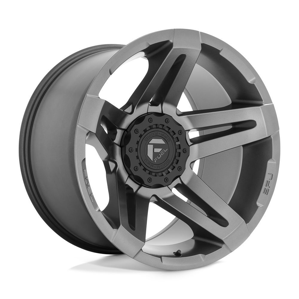Fuel 1Pc D764 SFJ - 20x10 -18mm Blank MATTE GUNMETAL Wheel | D764200000-18