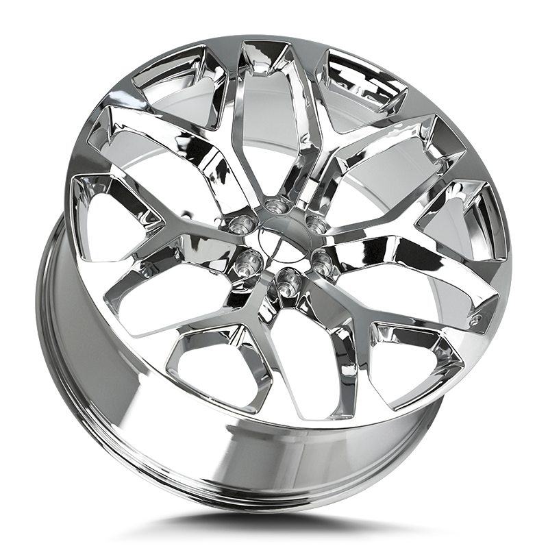 SNOWFLAKE 20x9 +24 6x139.7 CHROME