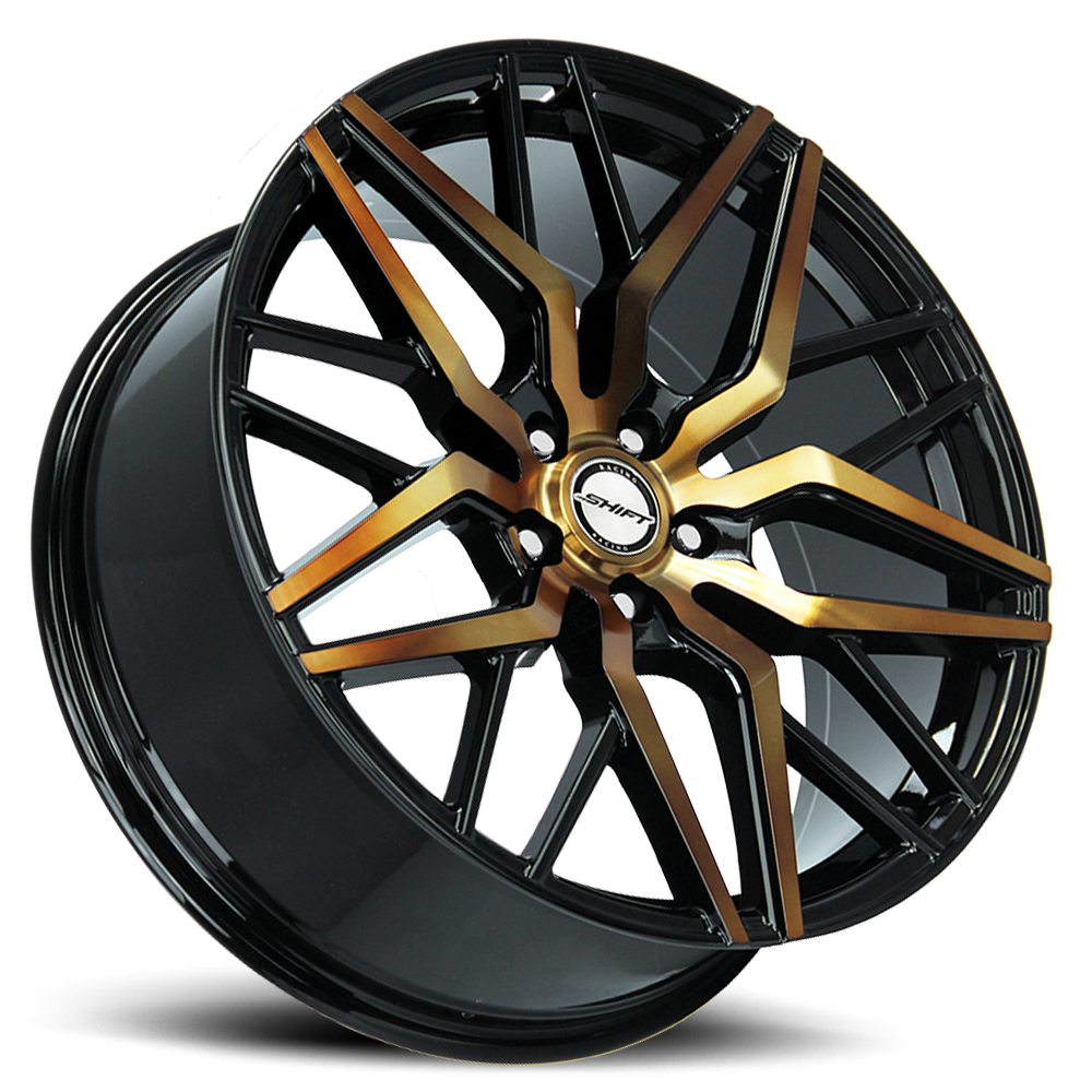 SHIFT H33 SPRING 18X8 35MM 5X114.3 BLACK MACHINED BRONZE | H33851435BMBZ