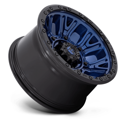 FUEL D827 TRACTION 17X9 6X5.5 DK-BLUE BLK-RG -12MM