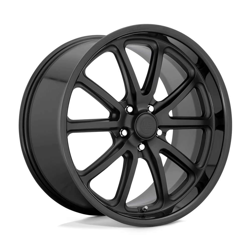 US Mag 1PC U123 RAMBLER 22X9 1 5X127 GLOSS BLACK MATTE BLACK