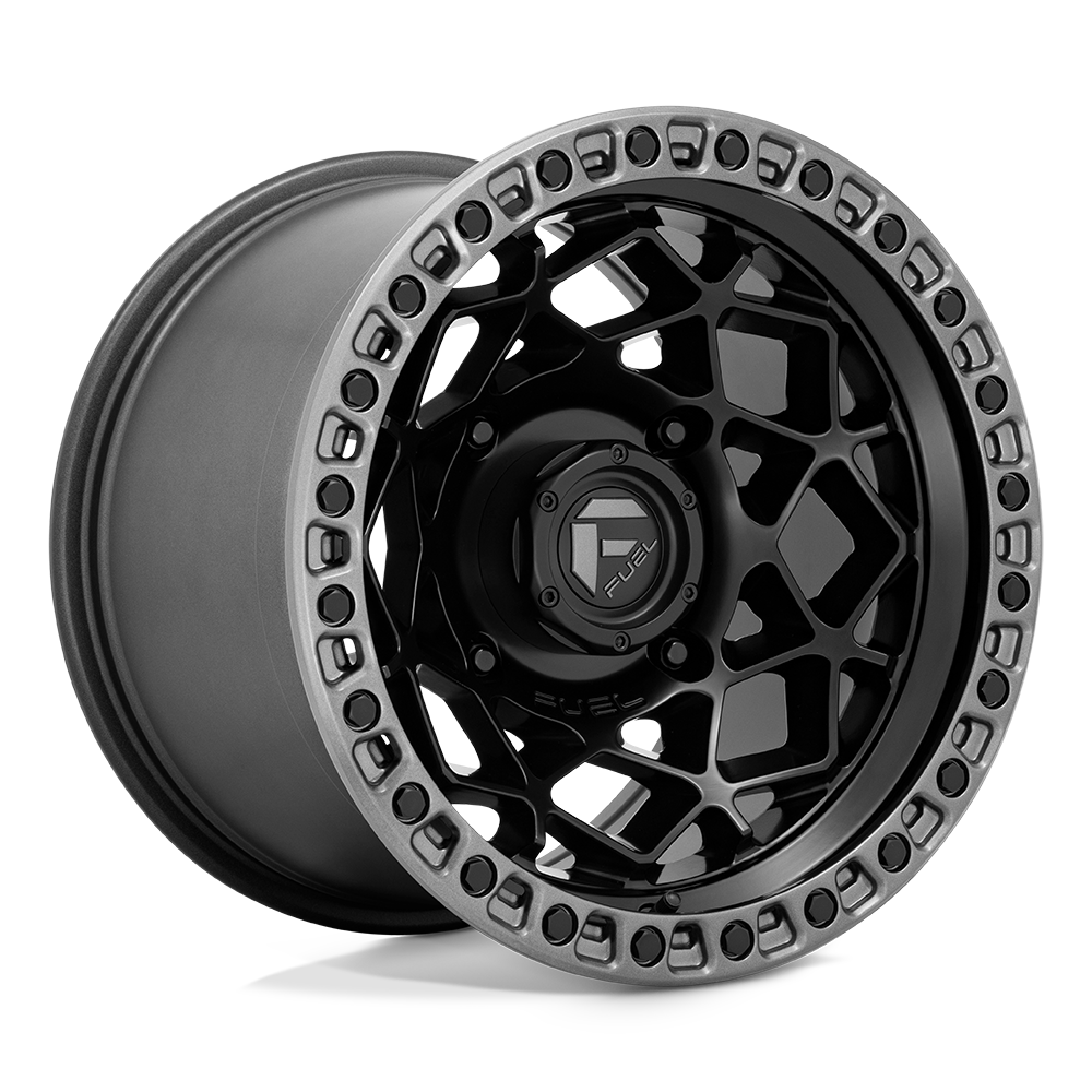FUEL UTV D783 UNIT UTV 15X7 10 4X137 MATTE BLACK WITH GUNMETAL RING