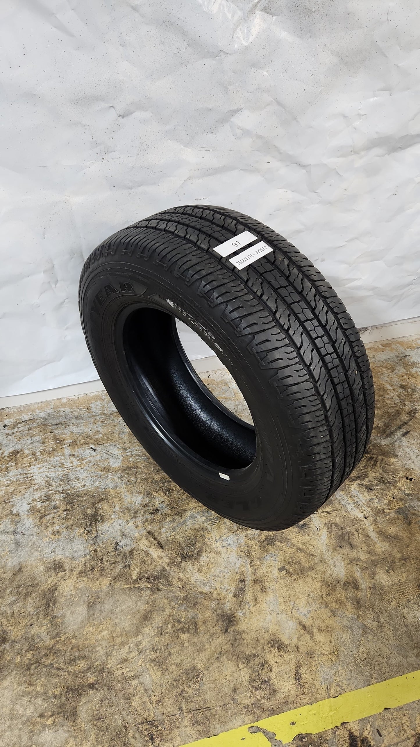 Set of 2 - 255/65R17 Goodyear Wrangler Fortitude HT - Used Tires