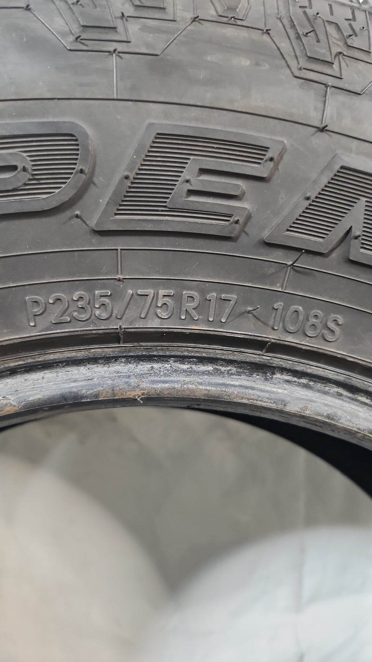Used Tire - 235/75R17 Toyo Open Country A/T II
