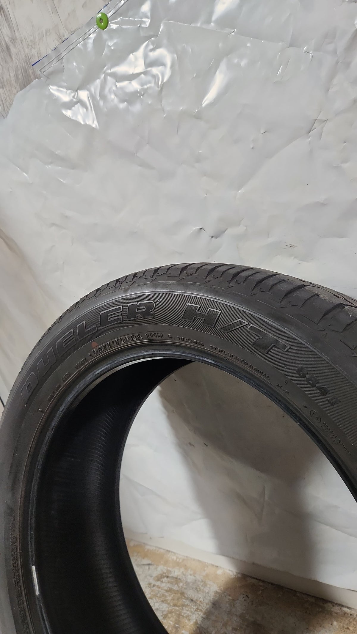 Used Tire - 275/50R22 Bridgestone Dueler H/T 684 II