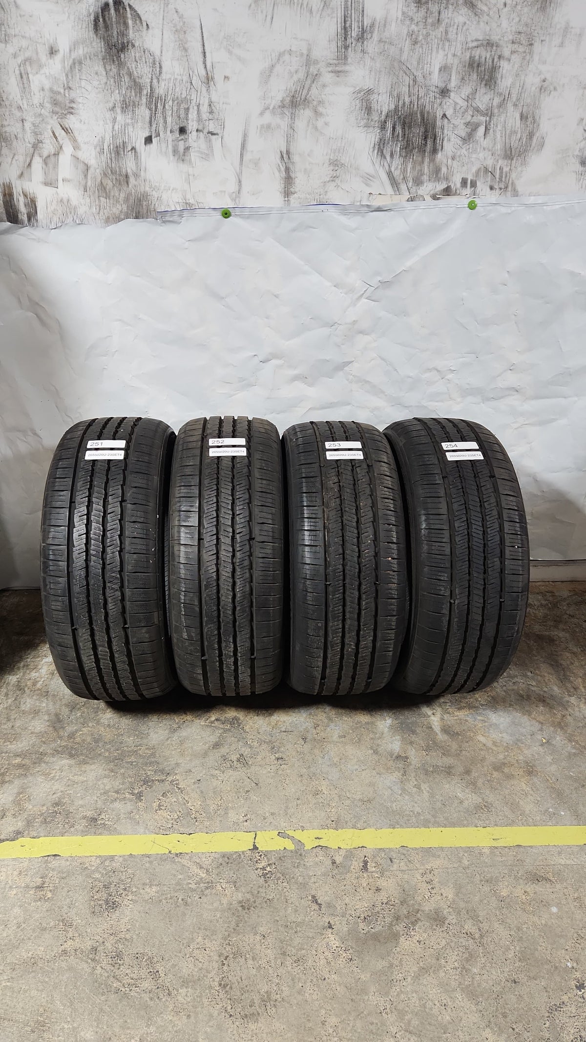 Set of 4 - 265/50R20 Roadone Cavalry H/T - Used Tires