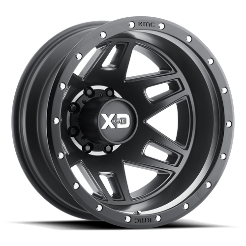 XD XD130 MACHETE DUALLY 17X6.5 -155 8X200/8X200 Satin Black With Reinforcing Ring