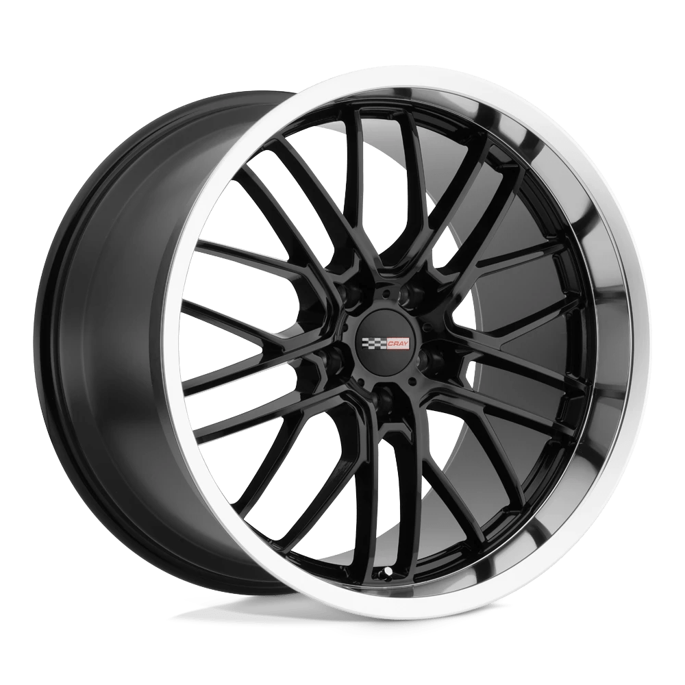 Cray EAGLE 20X10.5 69 5X120.65/5X4.75 GLOSS BLACK W/ MIRROR CUT LIP