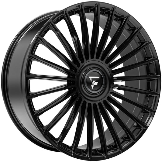 FS370B 22x9.5 5x115/5x120 +15mm Gloss Black Wheel Rim 22" Inch FS370-229551520P15B