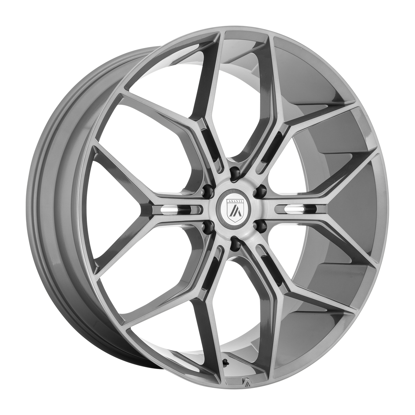Asanti Black ABL-38 MONARCH TRUCK - 22x9.5 38mm 6x120 TITANIUM BRUSHED Wheel | ABL38-22957738TB