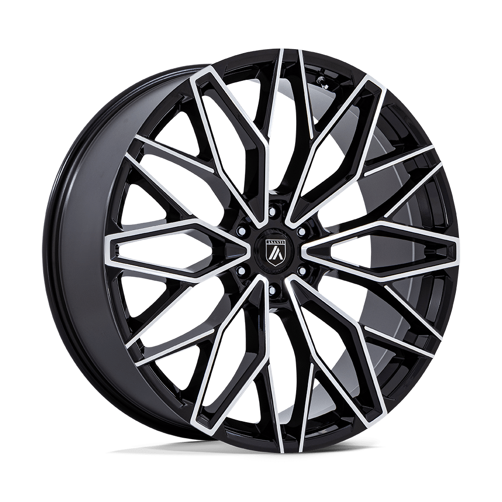 Asanti Black AB050 MOGUL 6 - 22x9.5 25mm 6x135 GLOSS BLACK W/ MACHINED FACE Wheel | AB050BD22956325