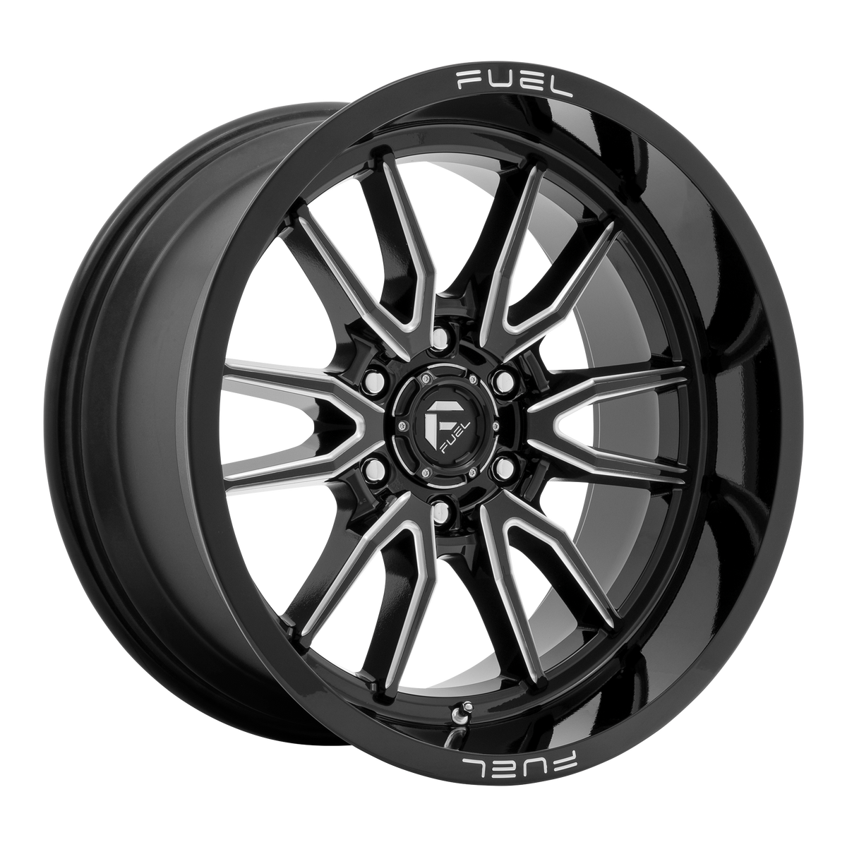 Fuel 1PC D761 CLASH 17X9 -12 6X139.7/6X5.5 Gloss Black Milled