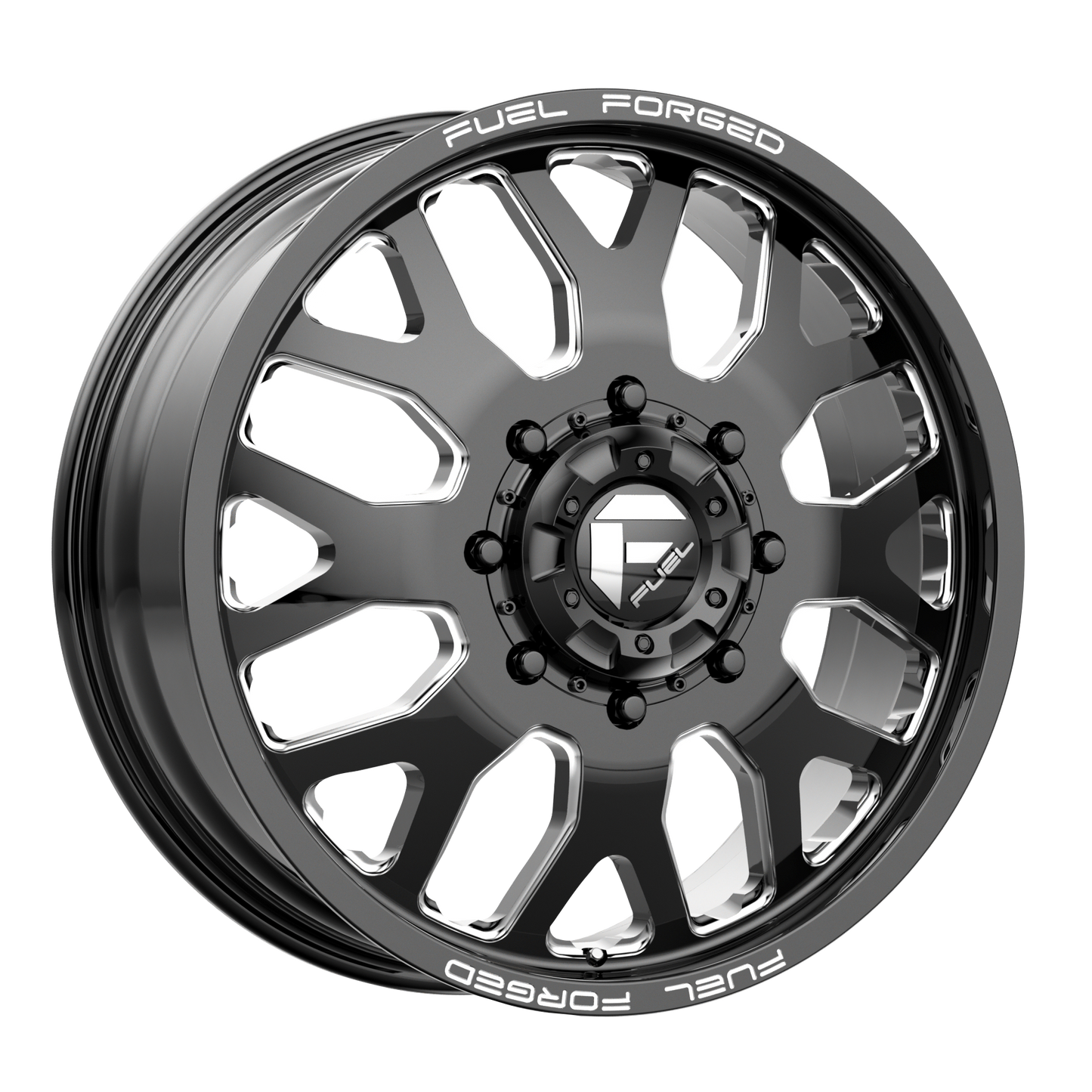 Fuel Mono DE19 FF19D 20X8.25 -202 8X200/8X200 Gloss Black Milled