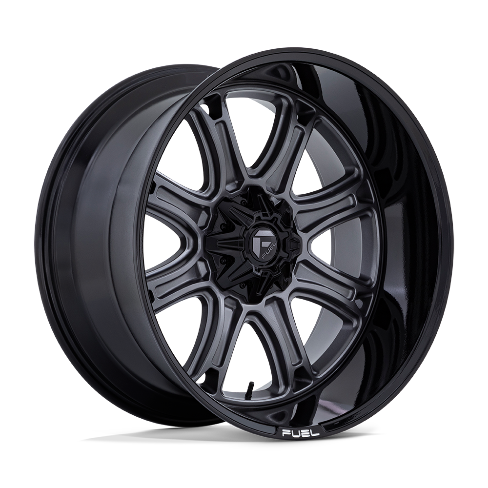 FUEL 1PC DARKSTAR 20X10 -18 6X135/6X139.7 MATTE GUNMETAL WITH BLACK LIP