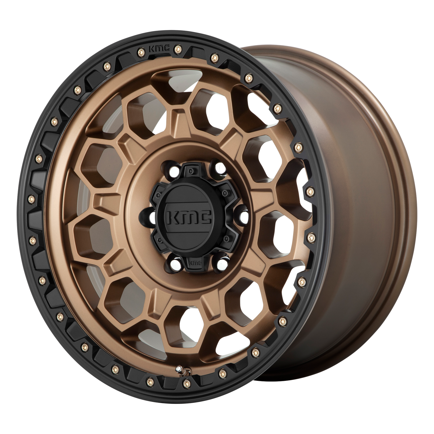 KMC KM545 TREK 17X9 18 5X127/5X5.0 Matte Bronze With Black Lip