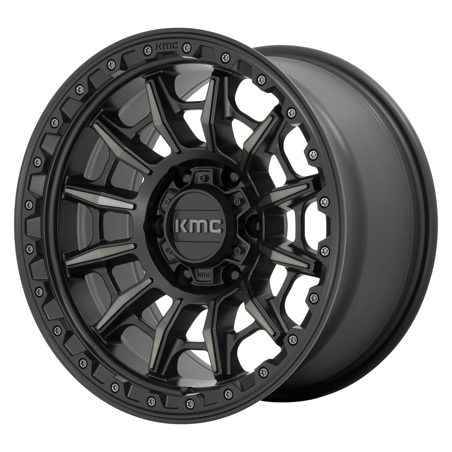 KMC KM547 CARNAGE 16X8 0 6X139.7/6X5.5 Satin Black With Gray Tint