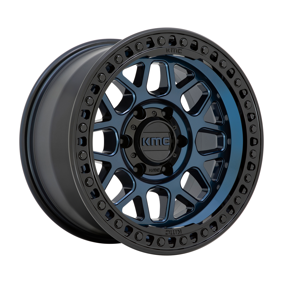 KMC KM549 GRS 20X9 0 6X139.7/6X5.5 Midnight Blue With Gloss Black Lip