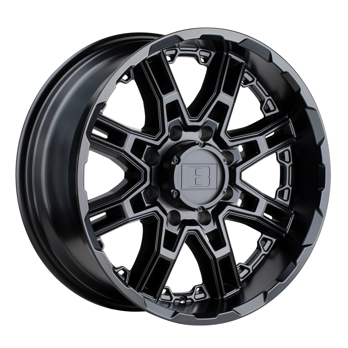 Level 8 SLINGSHOT 16X8.5 10 6X135/6X5.3 MATTE BLACK