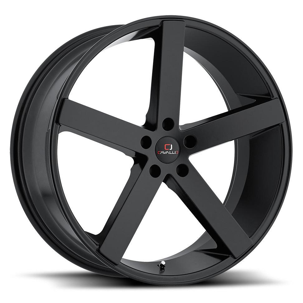 CAVALLO CLV-5 24X9 35 BLANK GLOSS BLACK & MACHINED