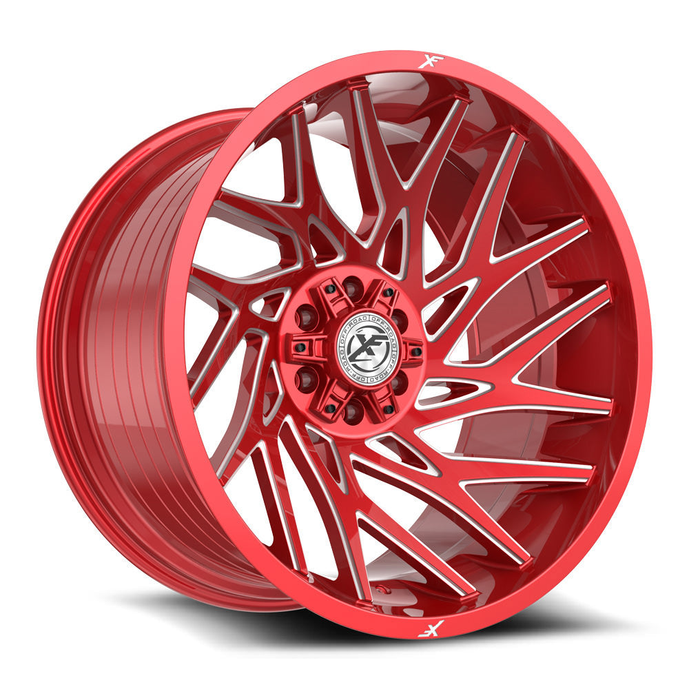 XF Off-Road XF-229 20x10 -12 6x135/6x139.7 Anodized Red & Milled XF-229201061351397-12ARM