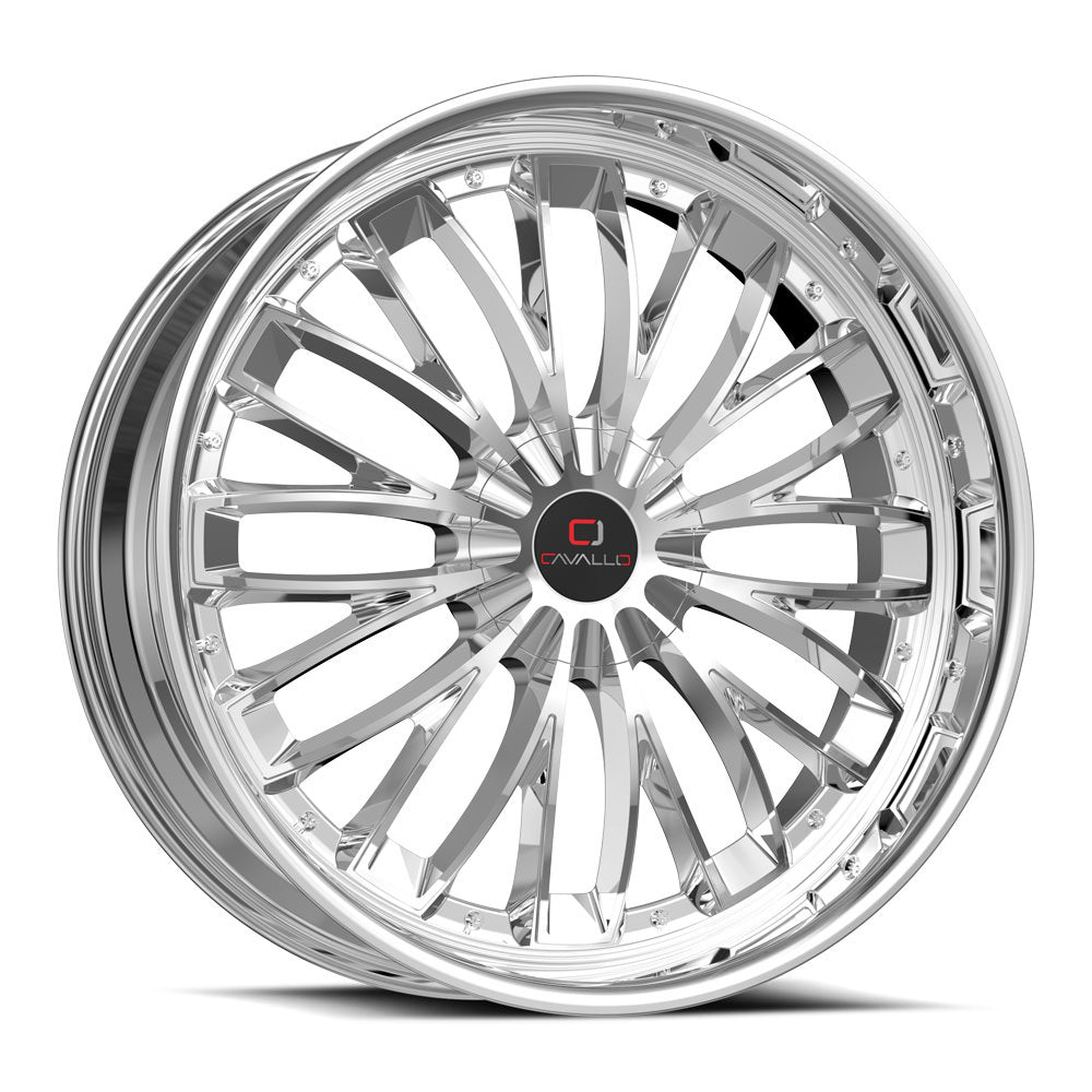 Cavallo CLV-42 22x8.5 38 5x114.3/5x120 Nano Chrome CLV-42228551143120+38NC