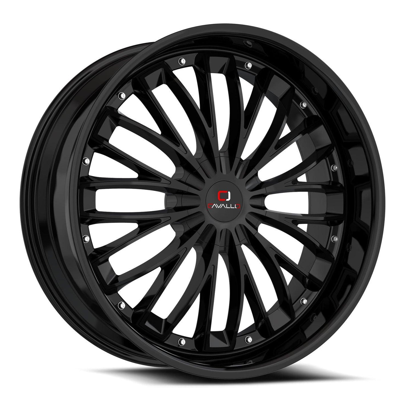 CAVALLO CLV-42 22X8.5 38 5X112/5X114.3 GLOSS BLACK