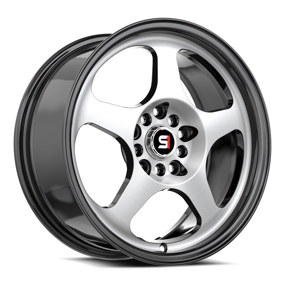 Spec-1 SPT-36 16x7 30 5x100/5x114.3 Gloss Black & Machined SPT-361672330BM