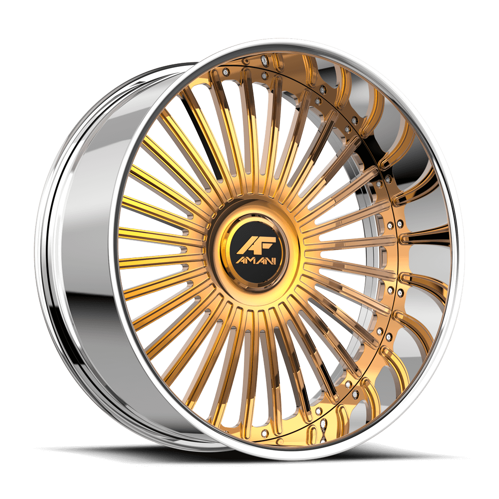 Amani R.E.A.L. 28x9 / 10 1 / 5 5x120/5x127 14K GOLD PLATED REA289103542FRGCX