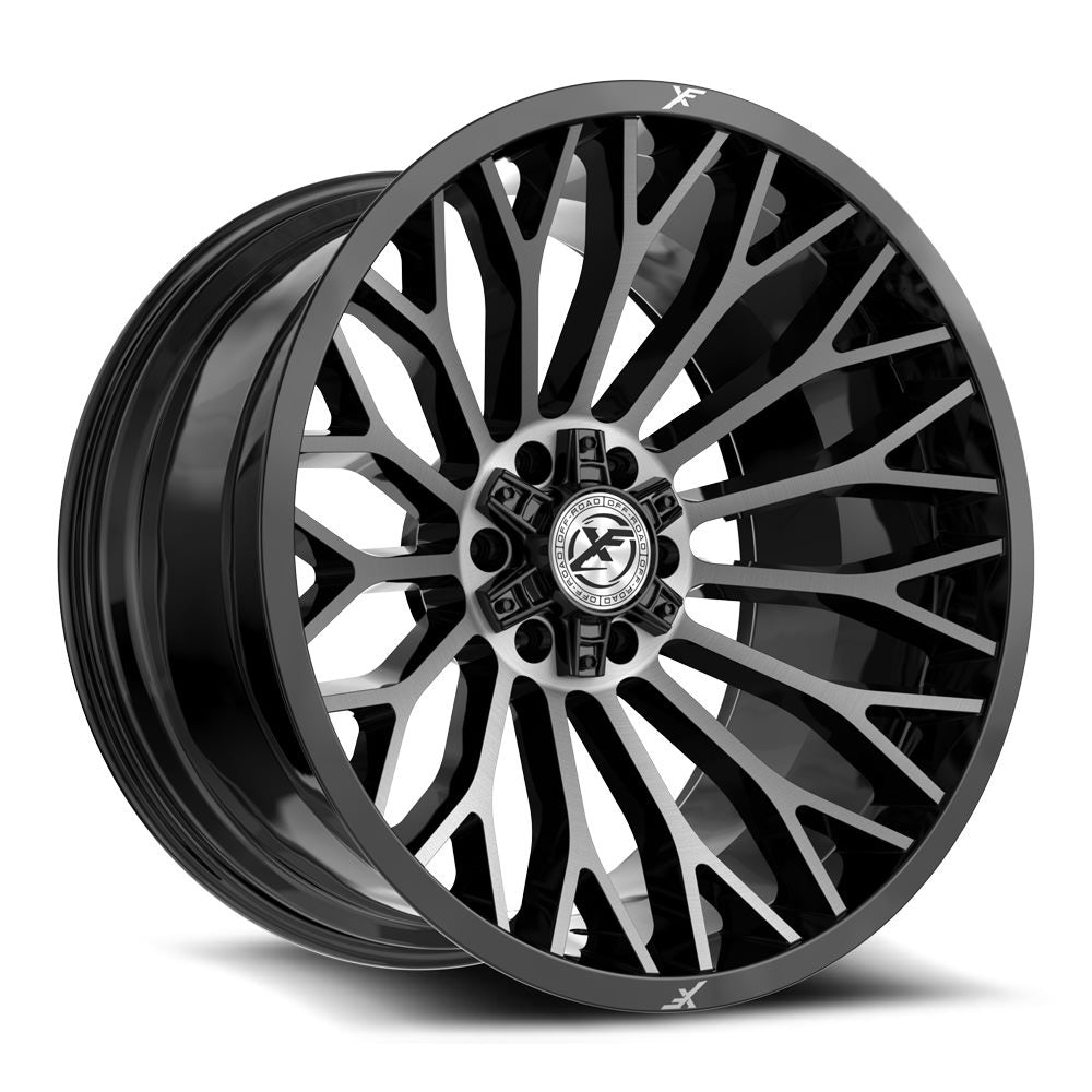 XF Off-Road XF-237 20x10 -12 5x127/5x139.7 Gloss Black & Brushed Double Dark Tint XF-237201051271397-12GBUDT
