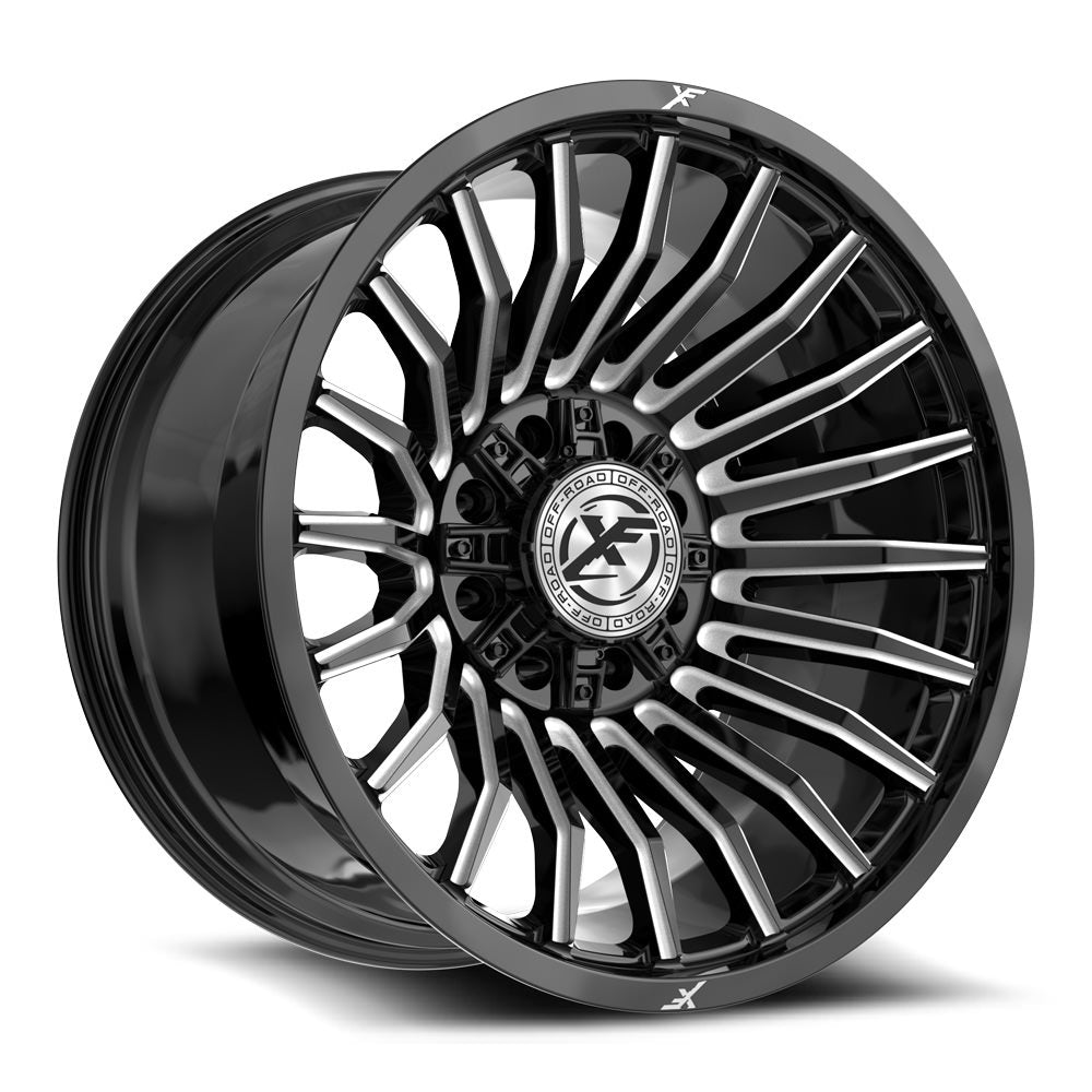 XF Off-Road XF-231 24x12 -44 8x165.1/8x170 Gloss Black & Milled XF-231241281651170-44GBM