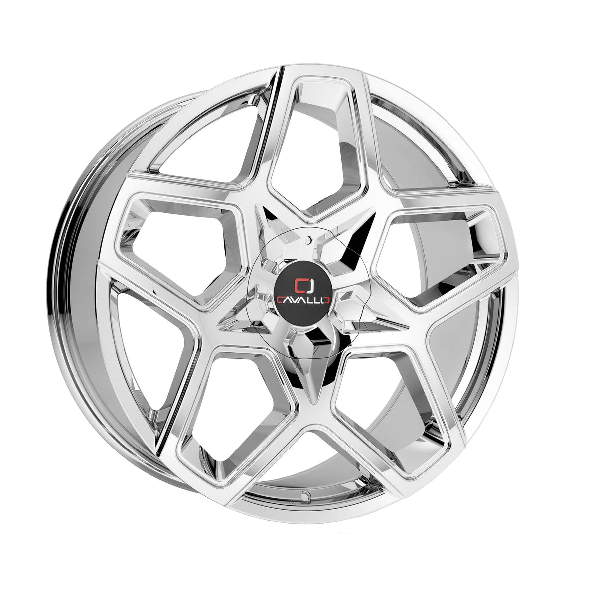 CAVALLO CLV-25 22X8.5 38 5X112/5X114.3 NANO CHROME