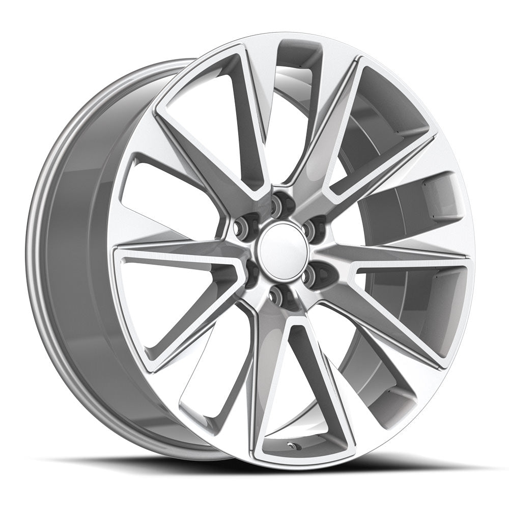 O.E. REVOLUTION C-14 22X9 28 6X139.7 SILVER & MACHINED