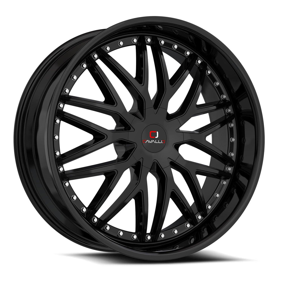 CAVALLO CLV-46 22X8.5 38 5X114.3/5X120 GLOSS BLACK