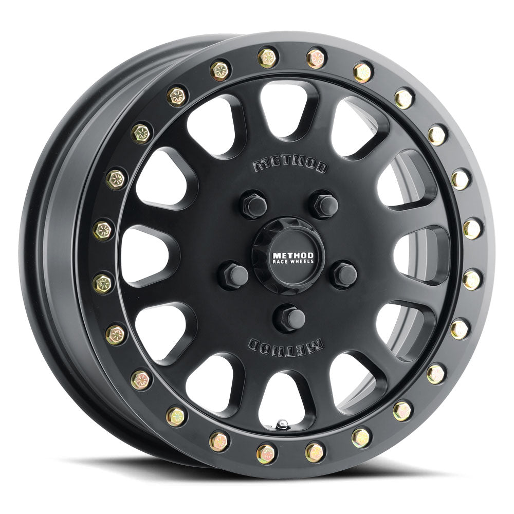 Method 401 15x6 5x114.3 (5x4.5) 49mm UTV Beadlock Matte Black MR40156012551B