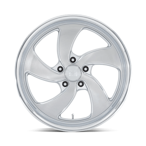 US MAG 1PC U134 DESPERADO 20X9.5 1 5X127 SILVER BRUSHED FACE MILLED DIAMOND CUT MILLED C-BORE 78.1