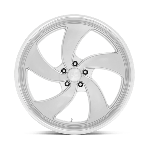 US MAG 1PC U134 DESPERADO 24X10 5 5X120.65 SILVER BRUSHED FACE MILLED DIAMOND CUT MILLED C-BORE 72.56