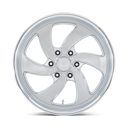 US MAG 1PC U134 DESPERADO 20X8 1 6X139.7 SILVER BRUSHED FACE MILLED DIAMOND CUT MILLED C-BORE 90.7