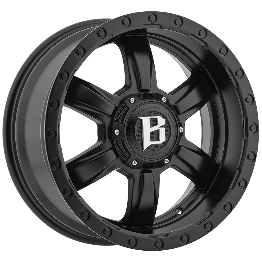 BALLISTIC 962-SLAYER 20X9 10X114.3/127 OFFSET-12 FLAT BLACK - Tires and Engine Performance