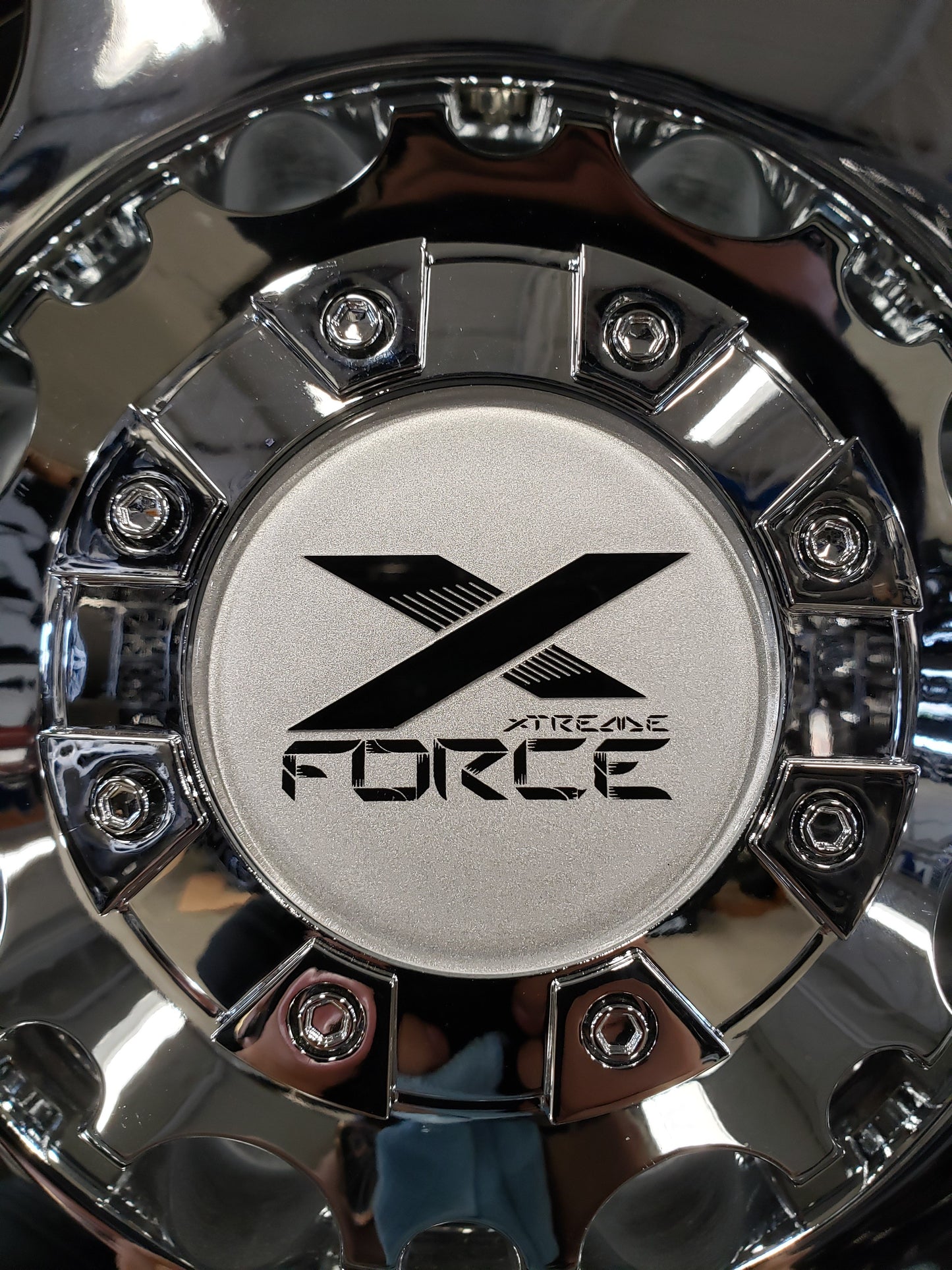 Xtreme Force Center Cap Logo Sticker - Tires and Engine Performance