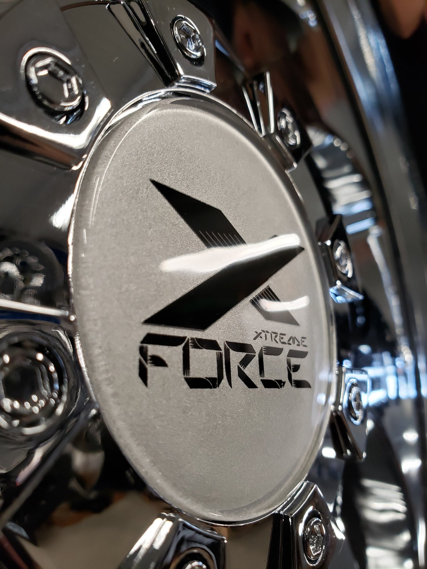 Xtreme Force Center Cap Logo Sticker - Tires and Engine Performance