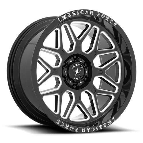 American Force AC001 RUSH 20x10 -18 6x139.7/6x5.5 Gloss Black Milled - Tires and Engine Performance