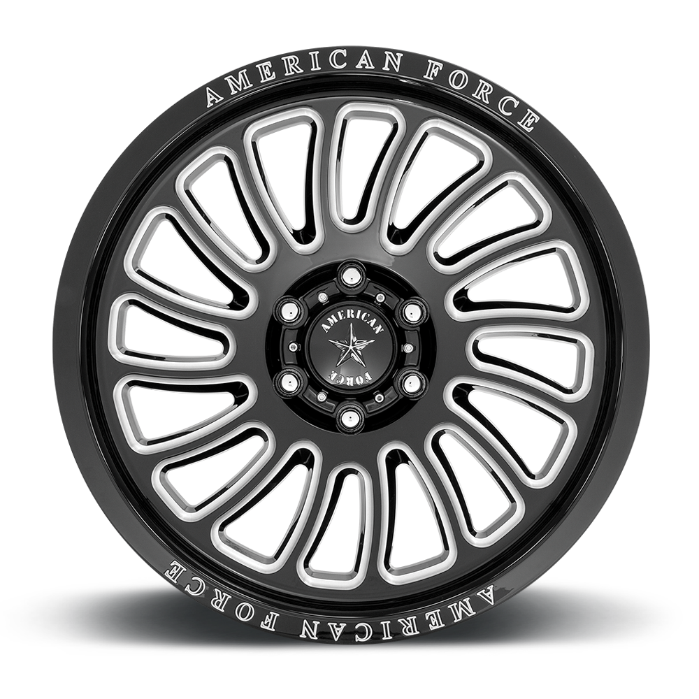 American Force AC004 VULCAN 20x10 -18 6x139.7/6x5.5 Gloss Black Milled - Tires and Engine Performance