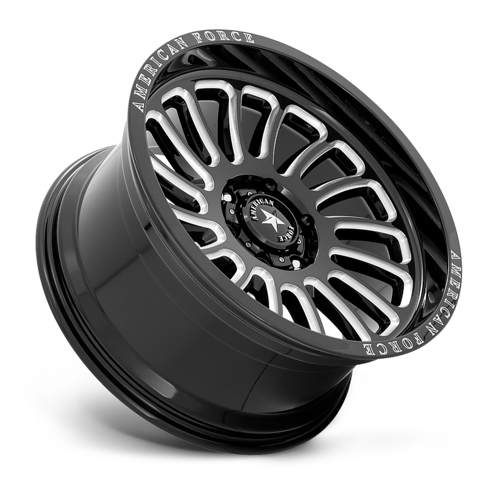 American Force AC004 VULCAN 20x10 -18 6x139.7/6x5.5 Gloss Black Milled - Tires and Engine Performance