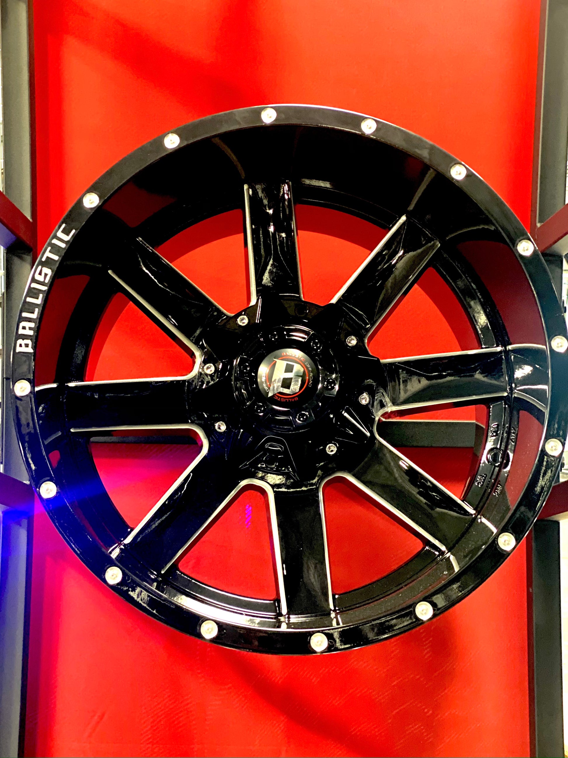 Ballistic 959 Rage Gloss Black Milled - Tires and Engine Performance