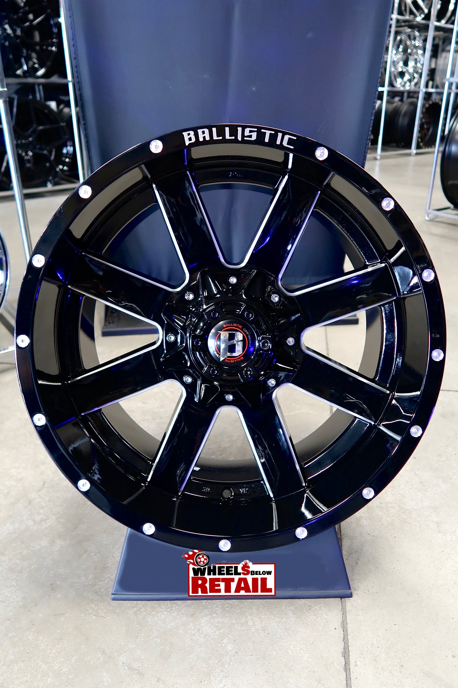 Ballistic 959 Rage Gloss Black Milled - Tires and Engine Performance