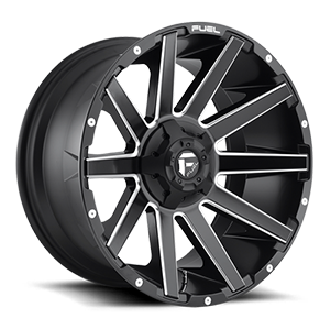 Fuel Contra D616 22x12 -44 8x180 Matte Black and Milled - Tires and Engine Performance